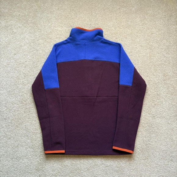 Cotopaxi Teca Fleece Pullover Mens Small Blue Purple Orange Colorblock 1/2 Zip - Picture 7 of 9